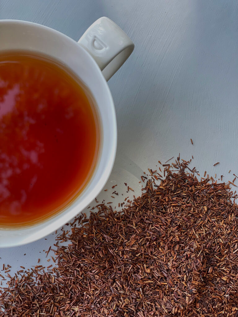 Økologisk Rooibos Urte Te fra Sydafrika også kaldet rød busk te; Rund og fyldig; 800 gr løs te.