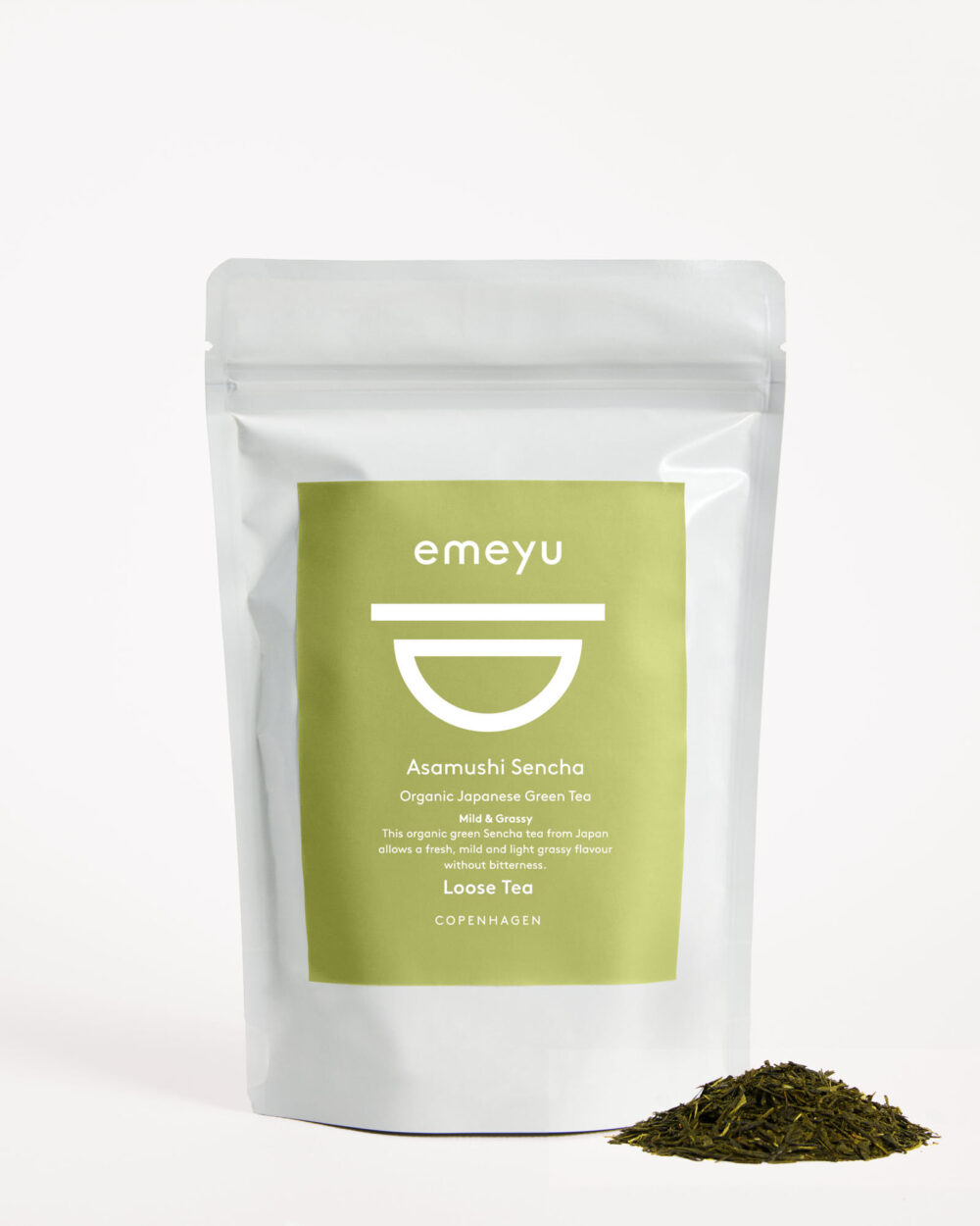 Asamushi Sencha organic green tea from Japan. 100 g loose tea.