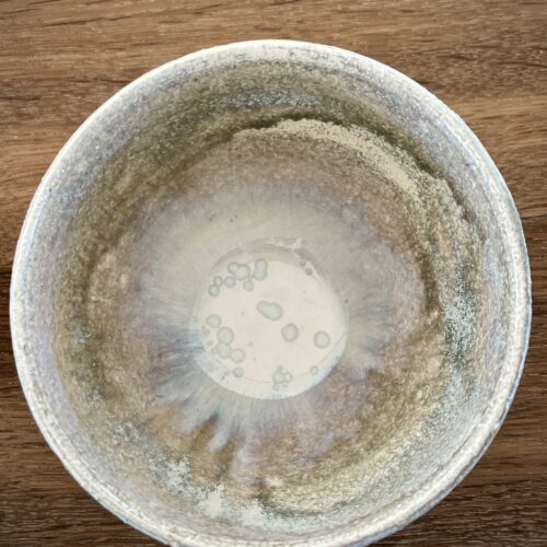 CRDT531 Eichu Face Matcha Bowl; Indersiden. Kunstner: Cathrine Raben Davidsen; Edition: Unik.