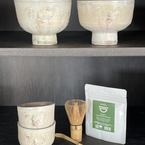 Emeyu is proud to present a selection of Artist Cathrine Raben Davidsens unique 'Eichu Face Matcha Bowl.For Matcha and for tea.