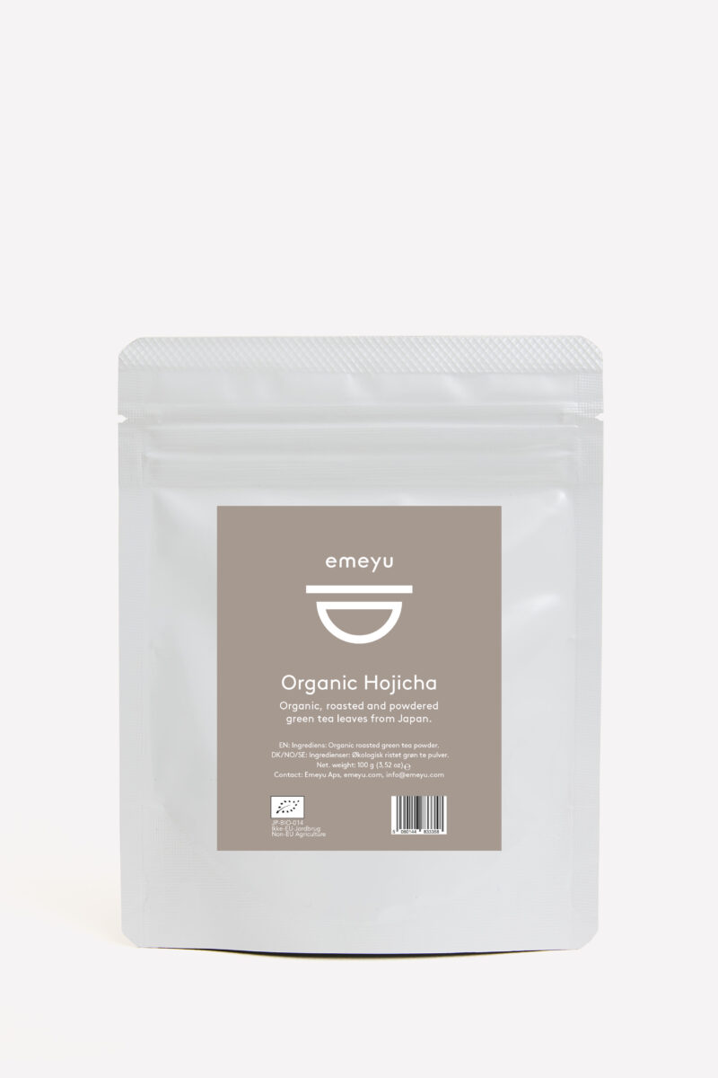 Organic Hojicha powered, roasted green tea for Hojicha Latte. 30 g.